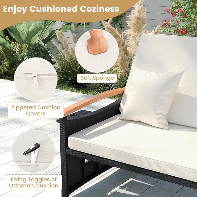 Tangkula Patio Rattan Daybed - Image 8