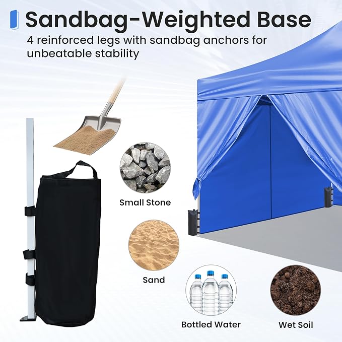 Pop Up Canopy Tent Instant Shelter, Portable Outdoor Sun Shade - Image 5