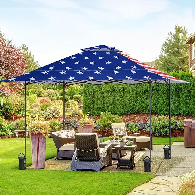 EAGLE PEAK 13x13 Straight Leg Pop Up Canopy Tent Instant Outdoor Canopy Easy - Image 5
