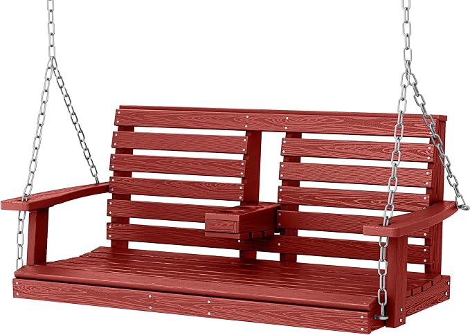 KINGYES Outdoor Hanging Patio Swing Chair, 2 Seat by KINGYES