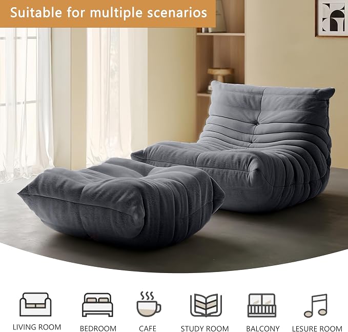 Bean Bag Chair - Memory Foam Bean Bag Chair - Image 4