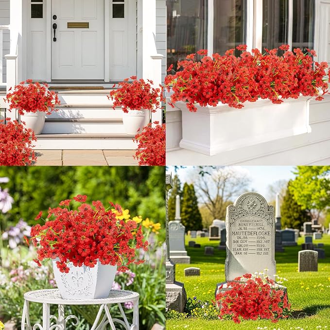 MACTING 12 Bundles Artificial Flowers - Image 6