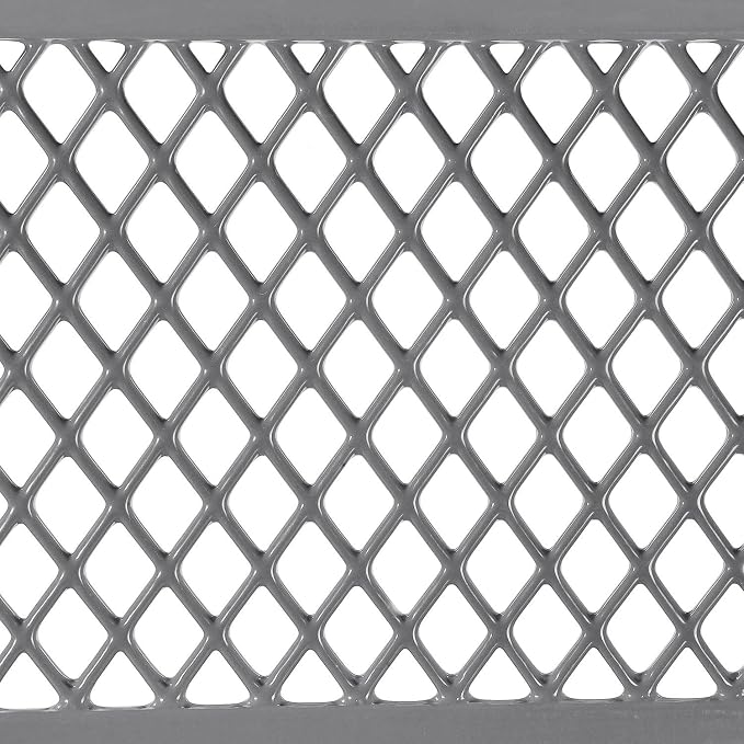 Global Industrial 96" L Expanded Metal Mesh Bench w/Back Rest - Image 8