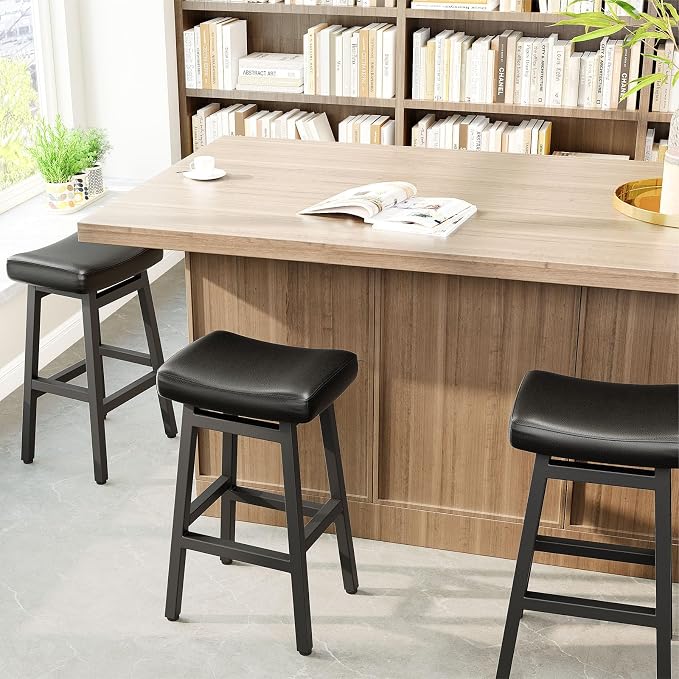 29 Inches Bar Stools Set of 2, Bar Height Barstools - Image 6