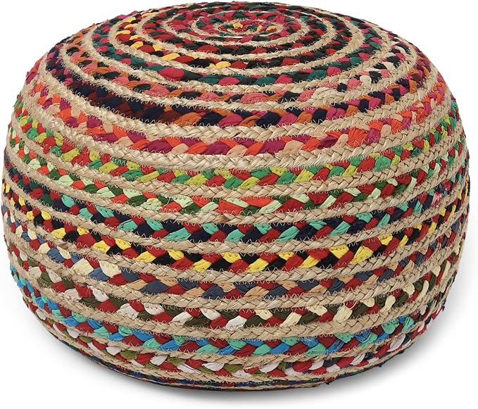 REDEARTH · Round Pouf Ottoman - Image 8