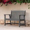 Ciokea 49" Heavy Duty Outdoor Bench, HDPE Weatherproof Porch Benches, Durable by CIOKEA
