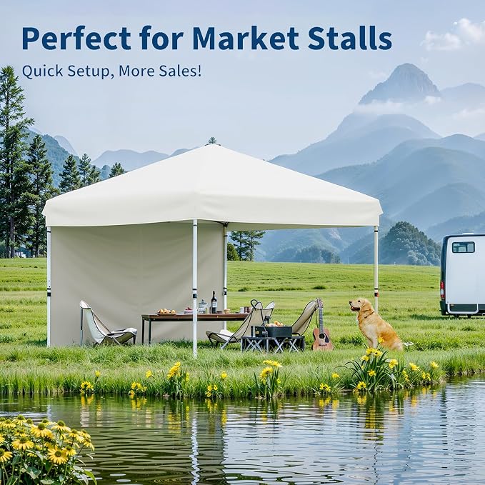Garvee 10x10 Pop Up Canopy Tent, Heavy Duty Commercial Instant Shelter - Image 2