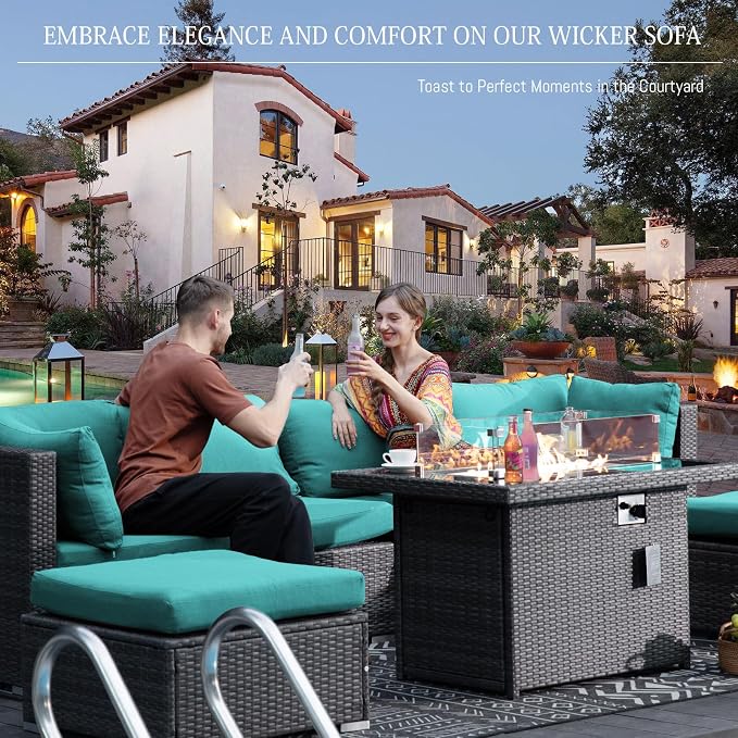 BULEXYARD 13 Piece High Back Patio Furniture Sets - Image 2