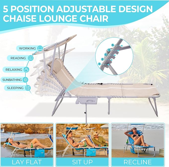 #WEJOY 4 in 1 Tanning Chair - Image 8