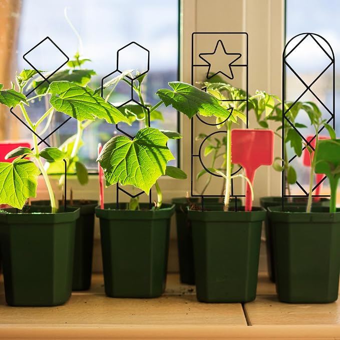 Coomin Small Plant Trellis for Potted Plants, 15in Plant Trellis Indoor - Image 9