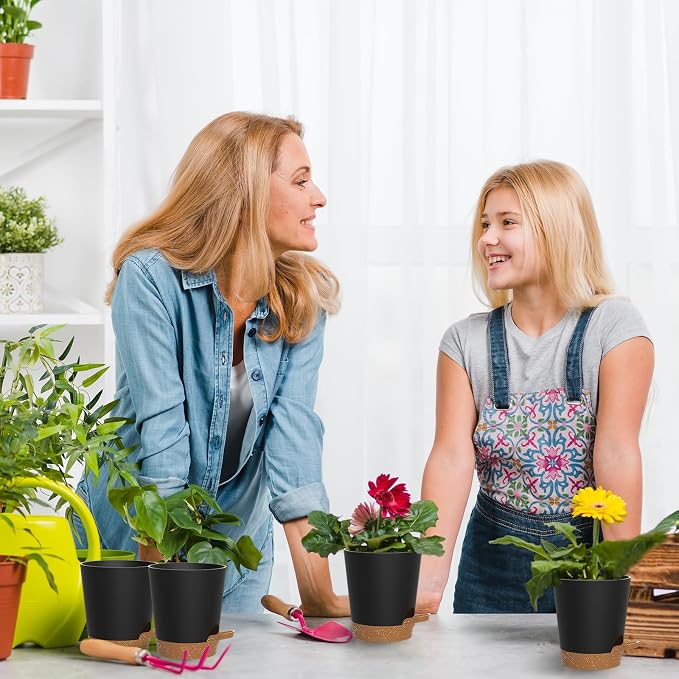 Self Watering Pots, 4 inch Flower Pots - Image 7