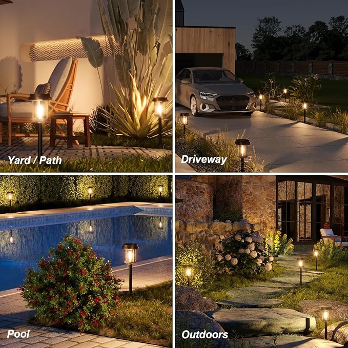 XMCOSY+ Solar Pathway Lights Outdoor, Garden Lights - Image 8