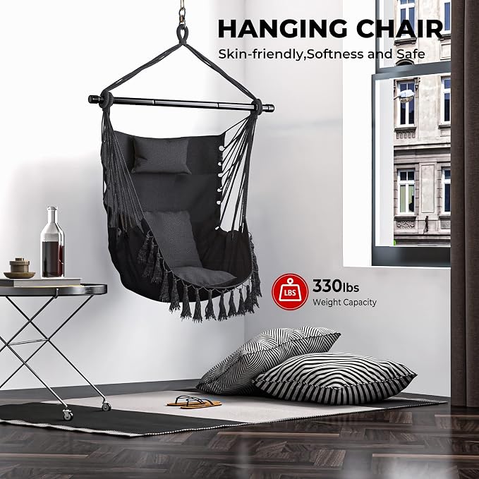 Giantex Hanging Chair Hammock Swing Chair - - Image 8