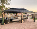 PURPLE LEAF 13' X 20' Outdoor Hardtop Gazebo Patio Wide Aluminum Frame Metal by PURPLELEAF