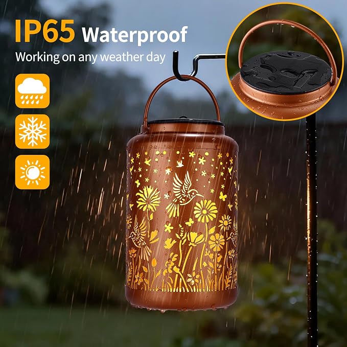 Solar Lanterns Outdoor Waterproof Hummingbird Solar Lights Outdoor Waterproof - Image 3
