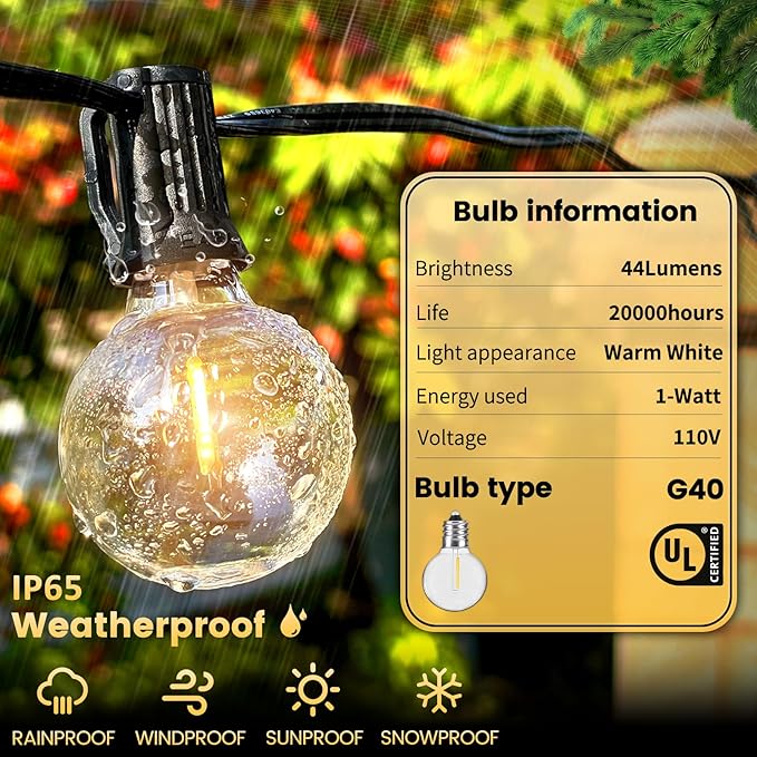 Outdoor String Lights 20FT - Image 4