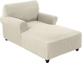FantasDecor Chaise Lounge Cover Stretch Chair Lattice Slipcover by FantasDecor
