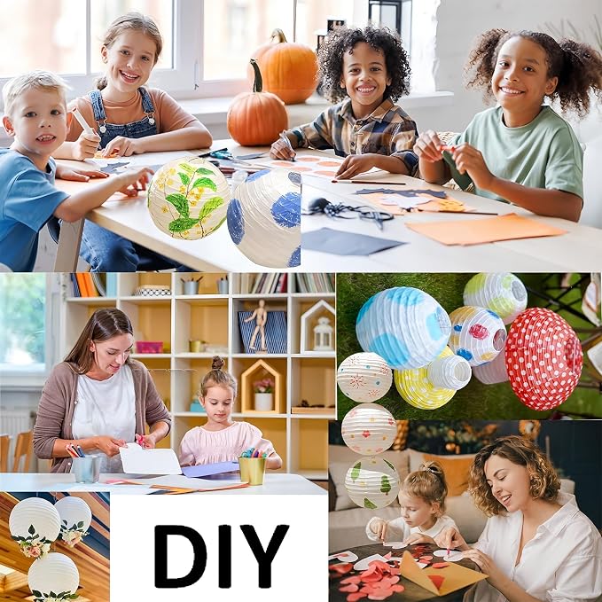 12Pcs Paper Lanterns 6”, Paperlanterns Party Decoration, Holiday and Party. - Image 6
