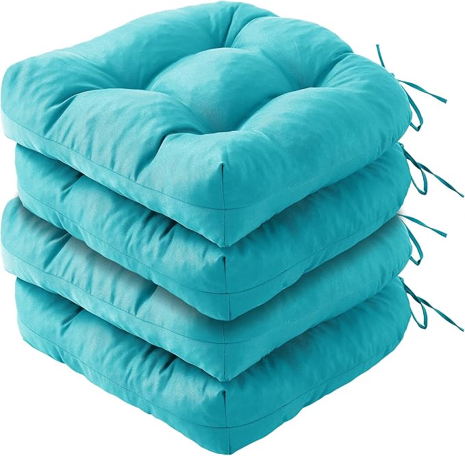 Outdoor Chair Cushions Set of 4, Patio Chair Cushions by IPYNBAP