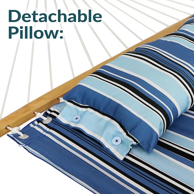 Sunnydaze Quilted Outdoor Hammock - Image 7