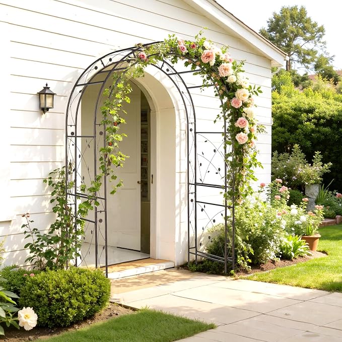 VINGLI Garden Arbor, Arch for Wedding Ceremony Party, Christmas Garden Decor - Image 2