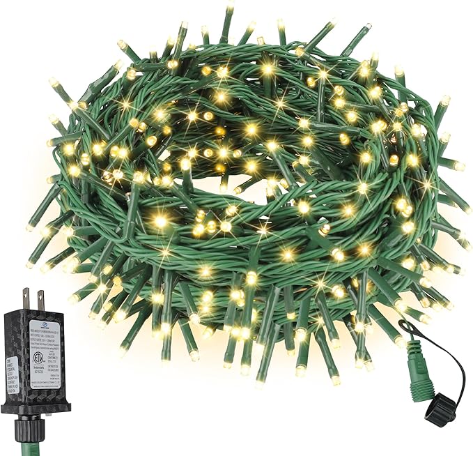 66FT 200 LED Christmas Mini Lights End-to-End Plug 8 Modes Indoor String Lights by ASENEK