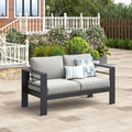 Wisteria Lane Patio Furniture Metal Loveseat, Metal Outdoor Chairs by WisteriaLane