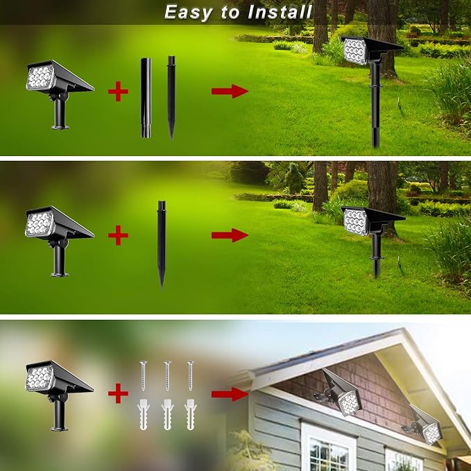 Green Solar Spot Lights Outdoor, St. Patrick's Day Decor Lights - Image 5