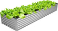 12x2x1.5FT Galvanized Raised Garden Bed, Vegetable Boxes-Rectangle Metal Flower by DIIYIV