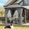 Aoxun Outdoor Gazebo for Patio 8x8, Metal Frame Canopy by Aoxun