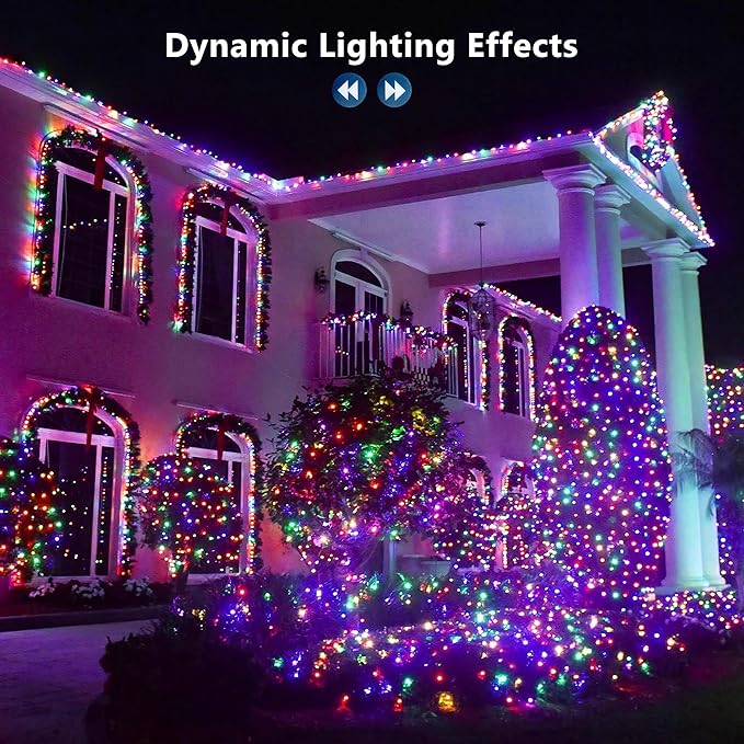 Brizled Color Changing Christmas Lights, 33ft 100 LED RGB Easter Light String - Image 5