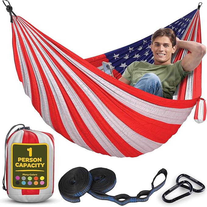 Durable Hammock 400 lb Capacity, Nylon Camping Hammock Chair by Sewanta