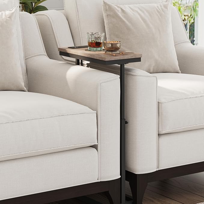 TUTOTAK End Table with Charging Station, Side Table, Tall Couch Table, Sofa - Image 8