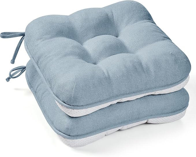 BETU Chair Cushions for Dining Chairs Set of 2, 3.5" Thick Kitchen Table Chair by BETU