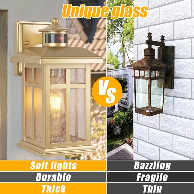 Outdoor Light Fixture Motion Sensor, Modern Wall Lights, Outdoor Garage Light - Image 8