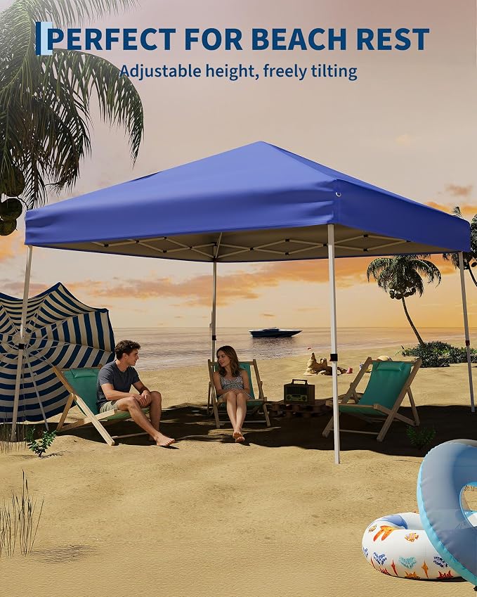 Canopy Tent, GarveeLife 10X10 FT Pop Up Canopy Outdoor Instant Tent Slant Legs - Image 4