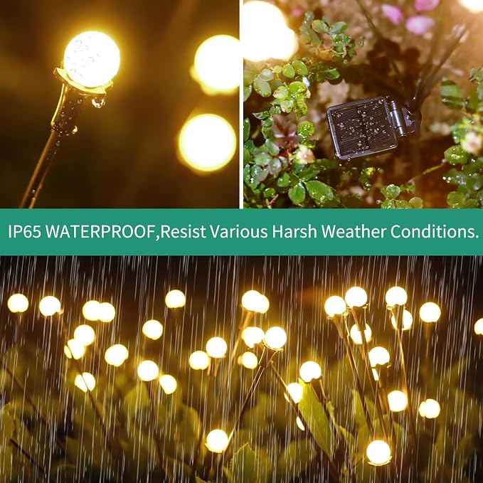 Solar Lights Outdoor Waterproof, 10 Packs 80LED, Solar Garden, Garden Decor - Image 4
