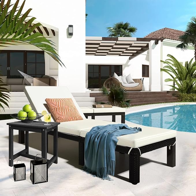 Adirondack Square Side Table, one-Tier Outdoor end Table, Patio Side Table - Image 2
