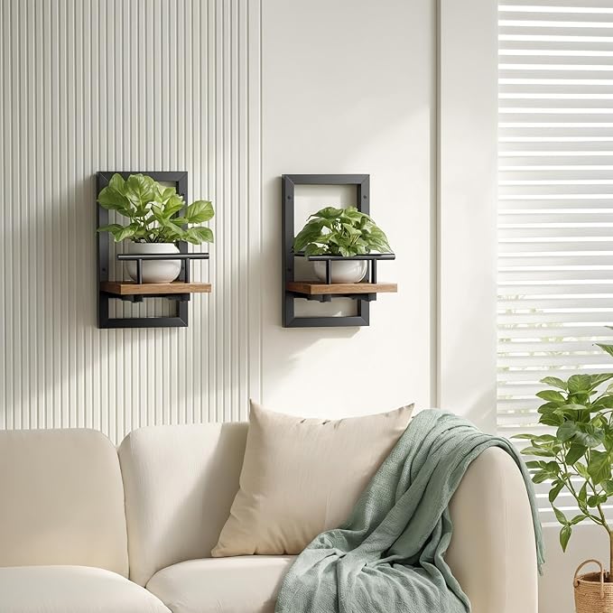 bosbo Floating Shelves for Wall, Plant Shelf Indoor, Wall Planters for Indoor - Image 6