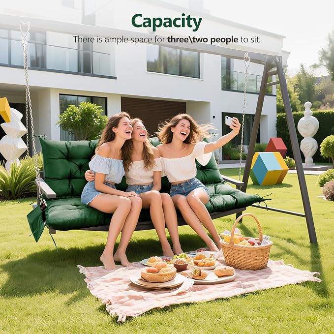 3 Seater Porch Swing Cushion, Thick Cushion - Image 6