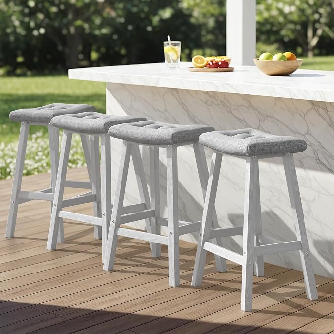 Ciokea 6 Set 29" Outdoor Bar Stools - Image 9