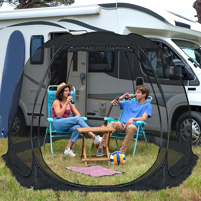 Alvantor® Screen House Gazebo, Pop Up Igloo Screened Canopy Tent - Image 7