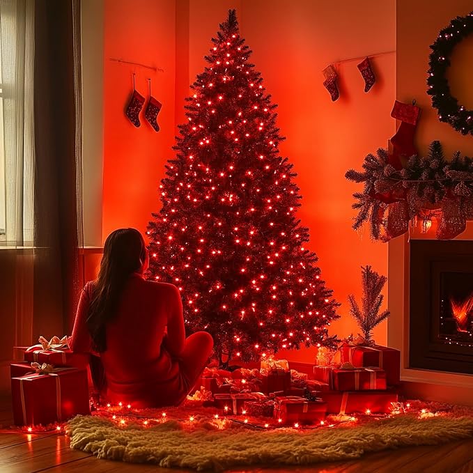 Joomer Red Solar Christmas Lights, 2 Pack Total 144FT 400 LED 8 Modes - Image 4