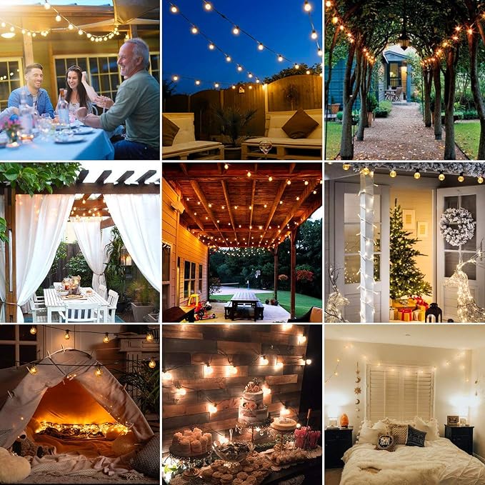 Abeja 50Ft Outdoor Patio String Lights - Image 7