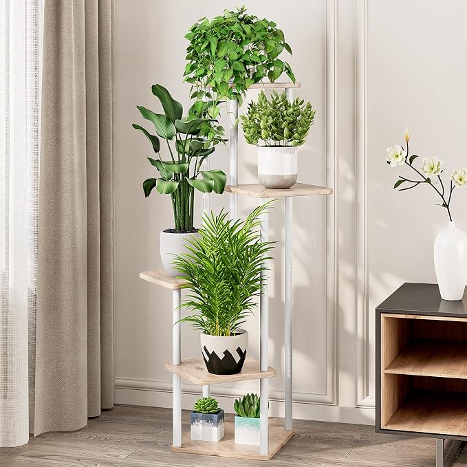 AZERPIAN Plant Stand 5 Tier Indoor Metal Flower Shelf - Image 2