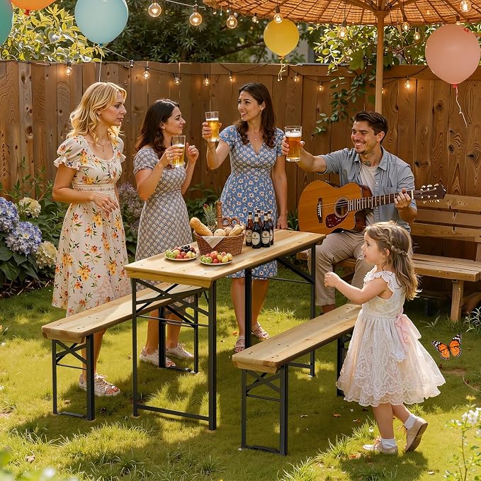 VINGLI 45 Inch Folding Picnic Tables - Image 2