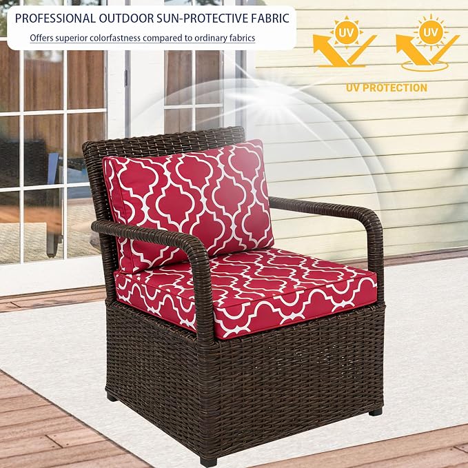 Outdoor Cushion Covers for Patio Furniture, Patio Cushion Covers Replacement - Image 4