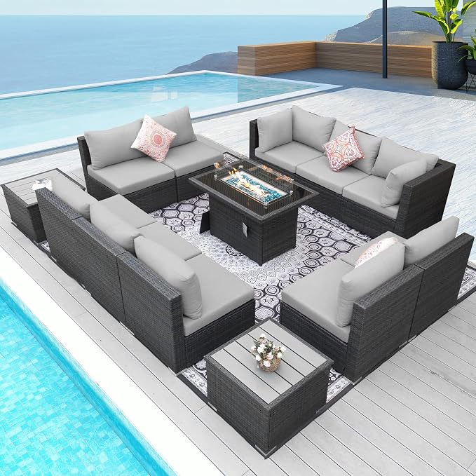 NICESOUL 13 Piece Outdoor Sectional Furniture - Image 2