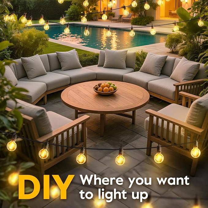 Minetom Solar Outdoor Lights - 208 FT Solar String Lights - Image 5