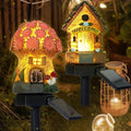 2 Pack Mushroom Fairy House Solar Light Spring Outdoor Garden Home Statue LED by Rossesay